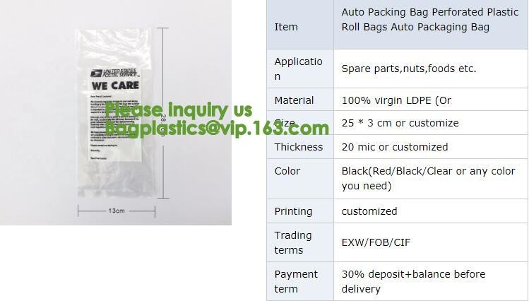 Pre-open bag on roll making machine,Made in China printed poly pre open auto bags,Auto Bags, Pre-Open Bag for sale – Foo