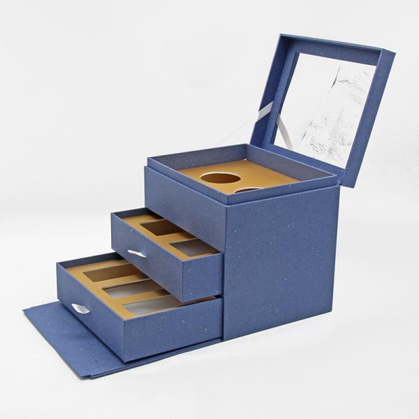 Buy cheap Navy Blue Luxury Cardboard Box For Perfume Cosmetic Packaging ODM from wholesalers