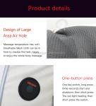 24W Homedics Shiatsu Massage Pillow Black Cordless Massage Pillow