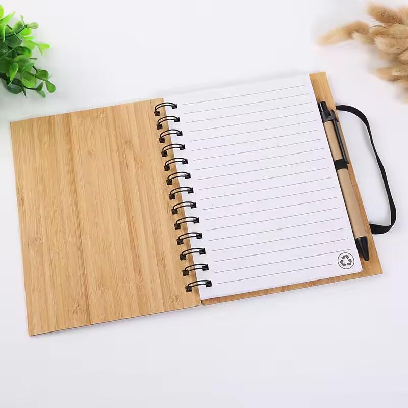 BookFactory Journal/Writing Notebook/Blank Diary- Wooden Book Cover