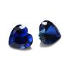 Buy cheap Gems Loose Gemstone Heart Cut 3x3mm To 10x10mm 33# 34# Blue Sapphire Synthetic Stones from wholesalers