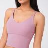 Buy cheap 9 Colors Nude Yoga Womens Sports Bra Sexy Nylon Sweat Wicking Water Drop Back from wholesalers