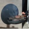 Buy cheap Corten Steel Wood Burning Fire Pits 0.8m Wall Mounted Charcoal Bbq from wholesalers
