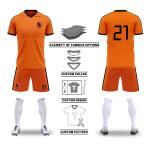 Team Custom Soccer Jerseys Quick Dry Breathable LightWeight 100 Polyester Shirt