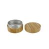 Buy cheap Luxury Skincare Body Lotion Container Cylindrical Aluminum Cream Can With Bamboo Casings from wholesalers