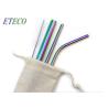 Buy cheap No Crack 304 Stainless Steel Reusable Straws With Brush No Metal Aftertaste from wholesalers