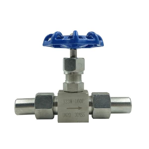 Buy cheap 304 316L Straight Way Female Welded Ball Needle Valve for High Pressure Sanitary from wholesalers
