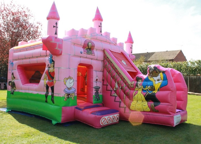 Waterproof 5x4m Inflatable Jumping Castle Customised Birthday Parties Princess Palace