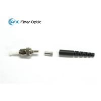 Buy cheap Zinc Alloy ST Fiber Patch Cord Connectors With Black Red Blue Yellow Boot product