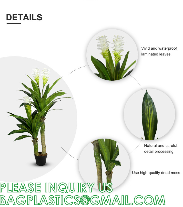 Dracaena Silk Plant Artificial 5ft Faux House Plants Evergreen Dracaena Marginata Fake Yucca Palm Trees in Pot