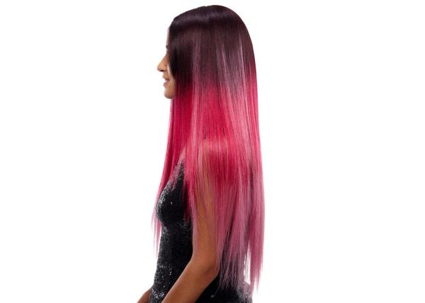 Buy cheap European Colored Human Hair Lace Front Wigs 31 Inch With Heat Resistant Fiber from wholesalers