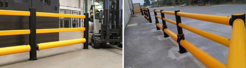 Flexible Pedestrian Barrier Anti-Collision Guardrails Warehouse Safety Barrier Traffic Guardrails