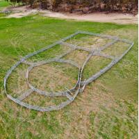 Buy cheap 30X60mm Oval Rail Tube Durable Sheep And Goat Panels Metal Farm Fencing product