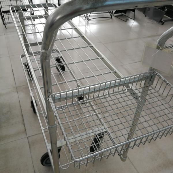 Buy cheap 6 Wheel Shopping Trolley Strong Frame Stock Platform Structure from wholesalers