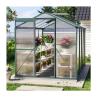 Buy cheap 10x6 ft Transparent Garden Greenhouse Polycarbonate with 2 Vents Shed Type Transparent from wholesalers