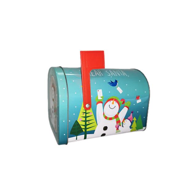 Buy cheap Decorative Mailbox Shaped Gift Boxes , Christmas Cake Tin Box For Biscuit Packing from wholesalers