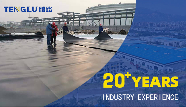 Tenglu Provides HDPE Geomembrane for Waterproof Fish Shrimp Pond and Swimming Pool