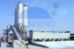 High Precision Belt Type HZS90 Concrete Batching Plant 90 m3/H Capacity Full