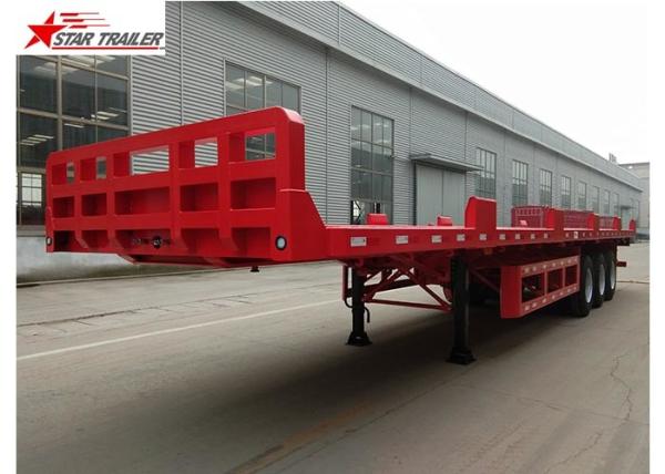 Buy cheap 60T Platform Semi Trailer Long Cargos from wholesalers
