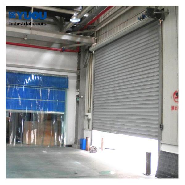 Buy cheap 12m Remote Control Steel Roller Shutter Door 1.2mm Slat 11 Level Wind Resistant from wholesalers