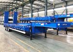 45.5T Low Bed Truck Trailer 1250mm Snowrunner Gooseneck Semi Trailer