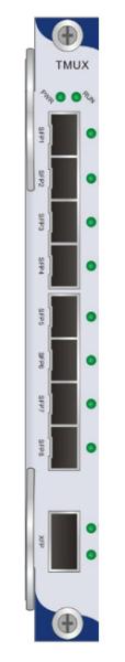 8 *1.25G SFP Slot to 1*10G XFP Slot Line card (Support 6U/2.5U/1U management