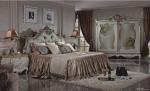 French Style Bedroom Furniture / 1.8 * 2.0 Meter French King Size Bed