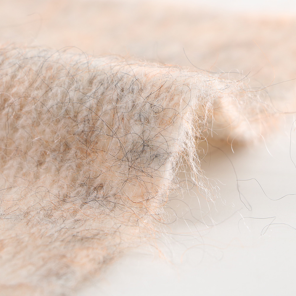 Blended Shawls Chunky Mohair Yarn , 1/13NM Anti Pilling Mohair And Wool Yarn