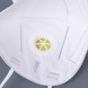 Buy cheap Ear Mounted White KN95 Filter Mask Folding Valved Dust Mask 155mm*105mm from wholesalers