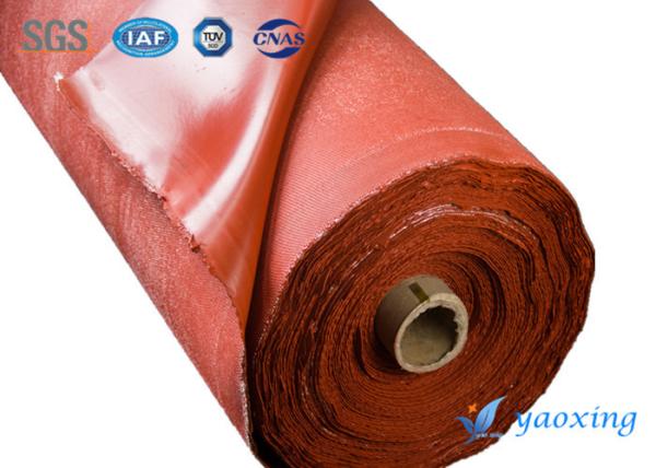Buy cheap Industrial Smooth Silicone Fiberglass Cloth / Soft Fiberglass Temperature Resistance from wholesalers