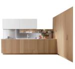Simple Modular plywood kitchen cabinets Melamine Finishing For Home Improvement