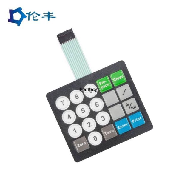 Buy cheap PET Matte F150 Membrane Switch Overlay 3M467 Rim Embossing Button from wholesalers