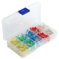 Buy cheap 500Pcs/lot 3mm LED Diode Kit Ultra Bright LEDs Lights Lamp Emitting Diodes White Yellow Red Blue Green DIY Kit Set Bulb product