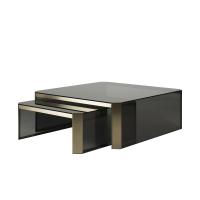Buy cheap Vintage Rectangular Wooden Coffee Table Luxury Modern Furnitures Fancy Gold product