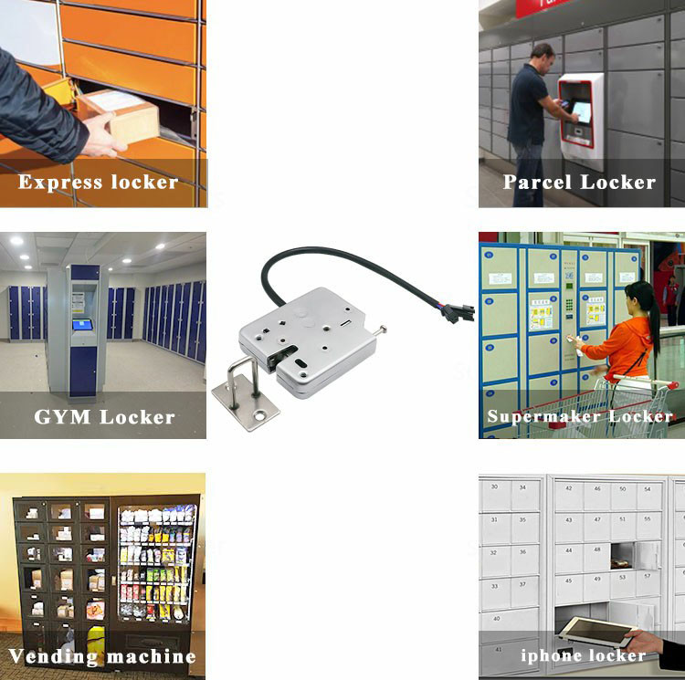Shockproof 28W 12V Electromagnetic Lock For Express Cabinet