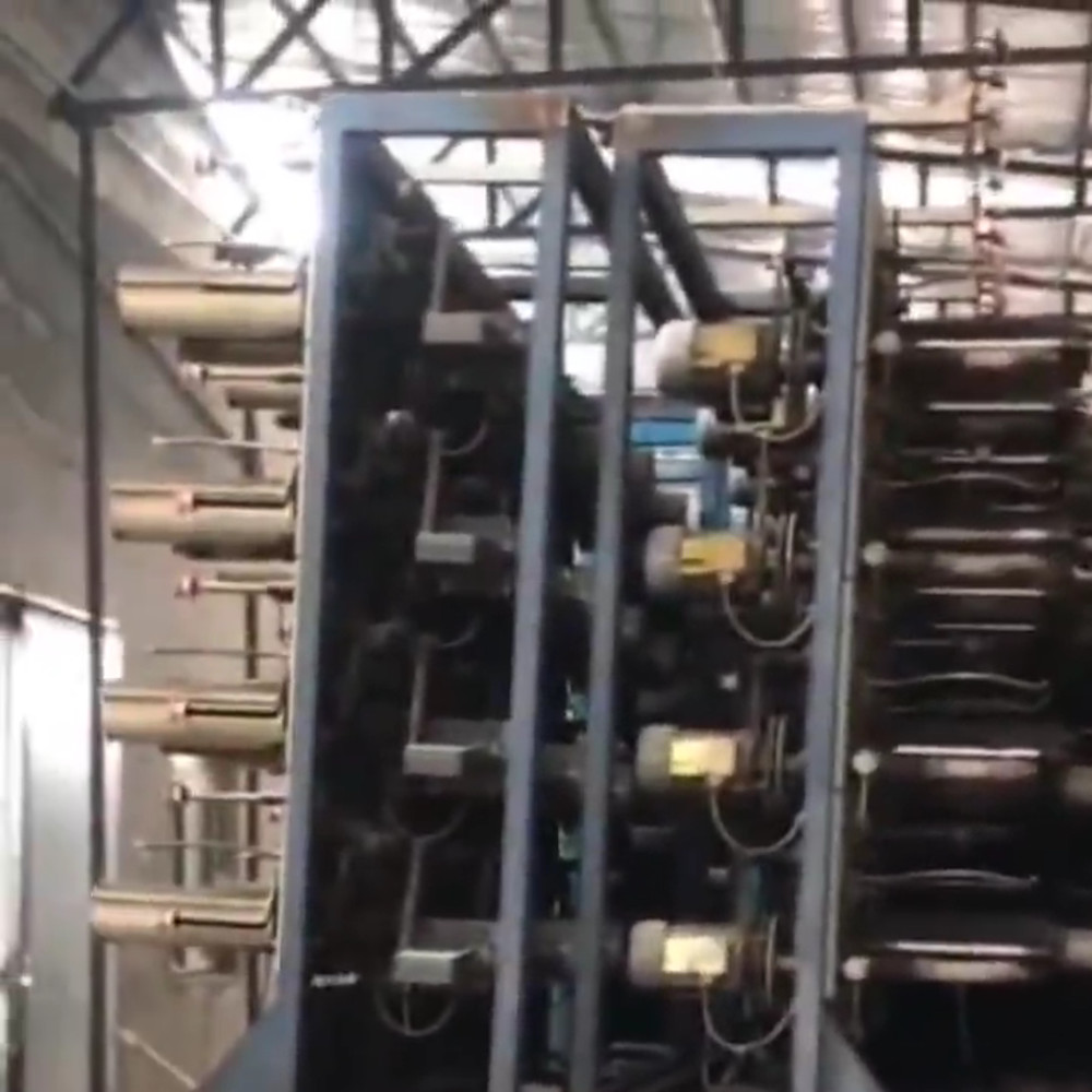 Automatic Second Hand Plastic Flat Yarn Winding Machine 280m/Min For Yarn Extrusion Line
