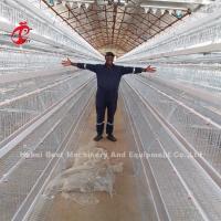 Buy cheap 5 Tier 200 Birds Galvanized Poultry Layer Cage System For Chicken Farm Sandy product