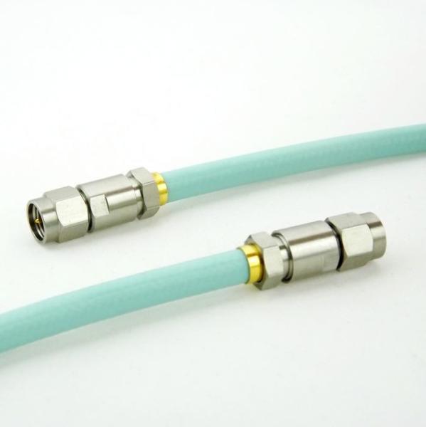 Buy cheap 18GHz SMA N RF Microwave Coaxial test Cable assembly low loss stainless steel green L47P3-SMM0SMM0-XXX from wholesalers