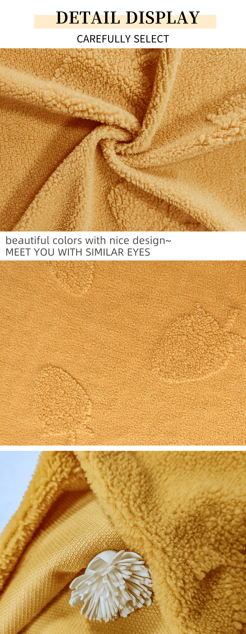 100% Polyester Sherpa Fleece Fabric