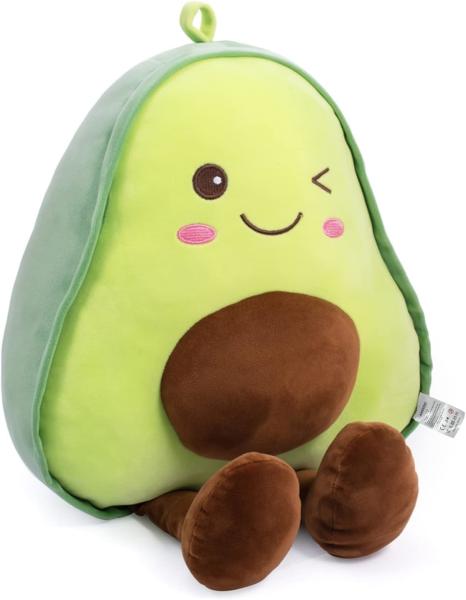 Buy cheap 16.5-inch snuggle stuffed avocado fruit soft plush Throw pillow gift for kids, food shaped throw pillow toy for Christma from wholesalers