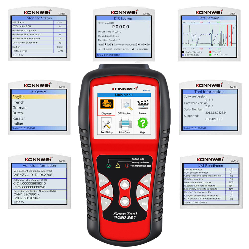 2021 version smart car diagnostic car scanner tool for all OBD2 EOBD Cars After 1996