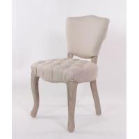Buy cheap Oak wood Linen fabric upholstery arm chair/wooden dining chair/desk chair product