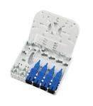 4C Wall Socket PC ABS 4 port Fiber Optic Termination Box 100*80*30mm