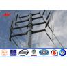 Buy cheap 25ft - 90ft Galvanized Steel Utility Power Poles 1280kg Load For Power Distribution from wholesalers