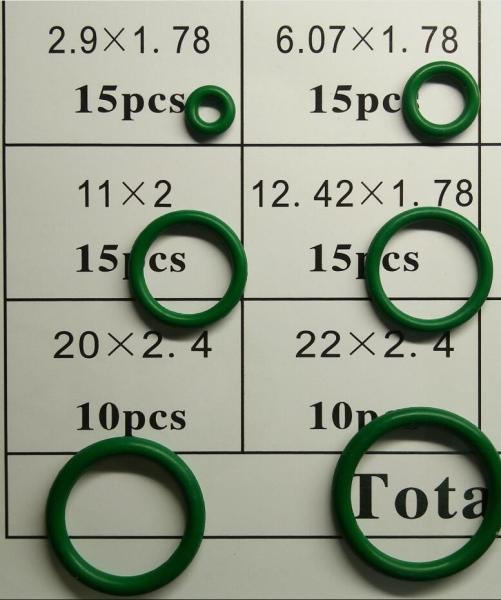 Buy cheap universal oring o-ring Green black Purple NBR75G REEN R134A air conditioning O-Ring from wholesalers