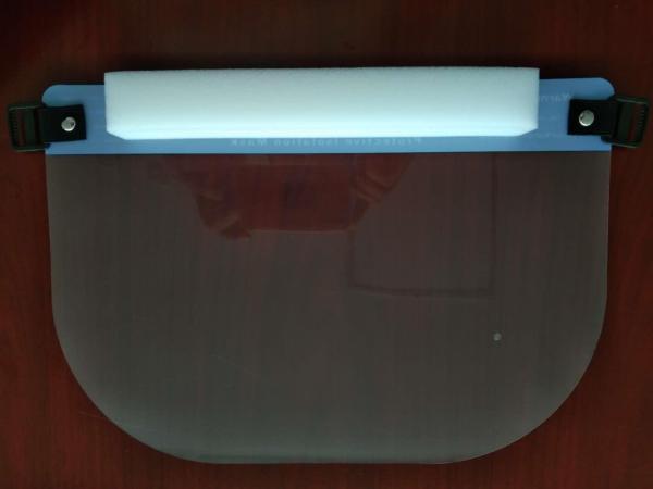 Buy cheap Elastic Band Medical Face Shield Visor 0.25mm PET + Sponge Material from wholesalers
