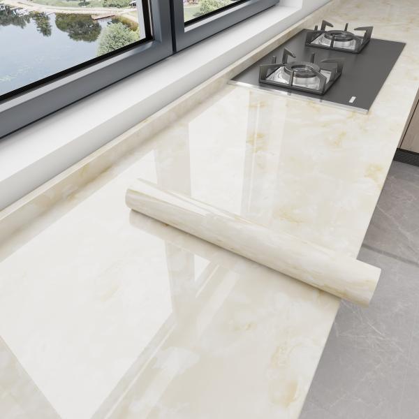Buy cheap 60cm*10m Roll Marble Stick And Peel Wallpaper For Kitchen Bedroom from wholesalers
