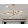 Buy cheap 6 Heads Suspension Lighting Black Brass Home dimmable led pendant lights from wholesalers