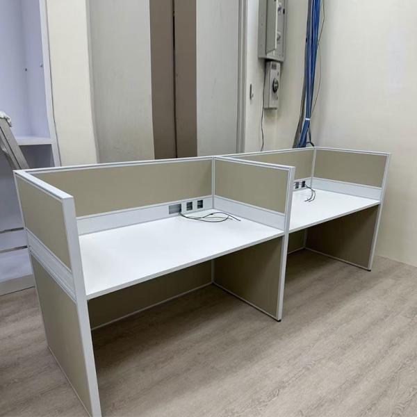 Buy cheap 2 Person Office Partition Table Staff Cubicle Workstation Desk from wholesalers