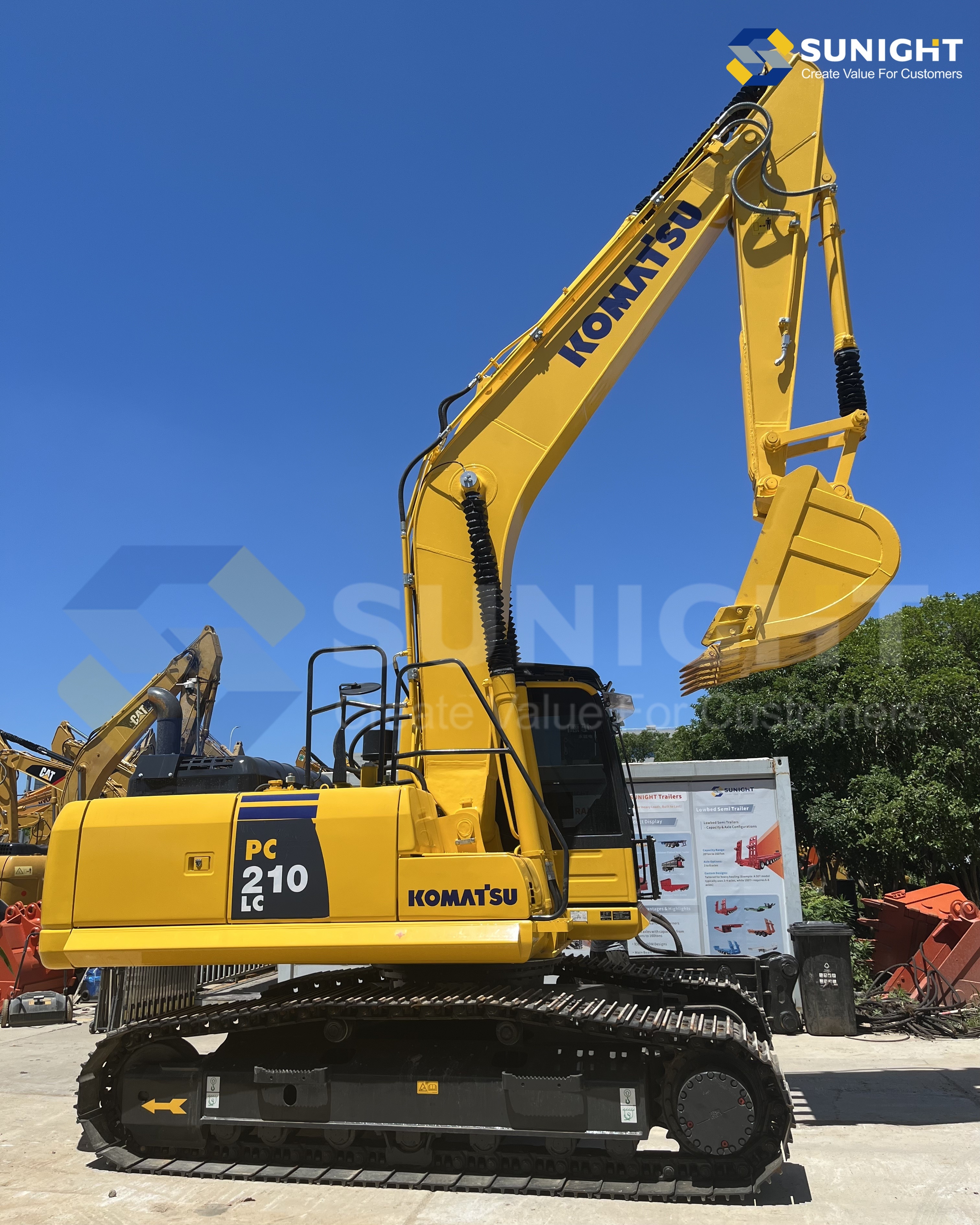 Hot Selling Used Komatsu PC210LC Hydraulic Crawler Excavator 21 Ton Large Excavator PC210LC Second-Hand Digger